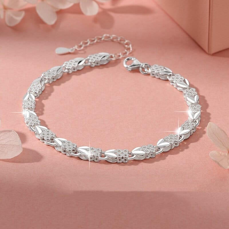 PULSERA DE PLATA -TREBOL