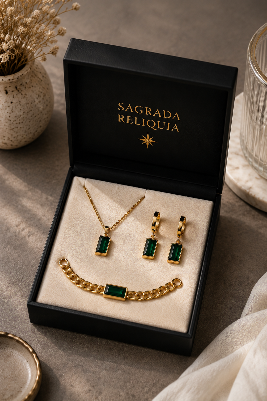 Set de Jade Imperial 3 Piezas